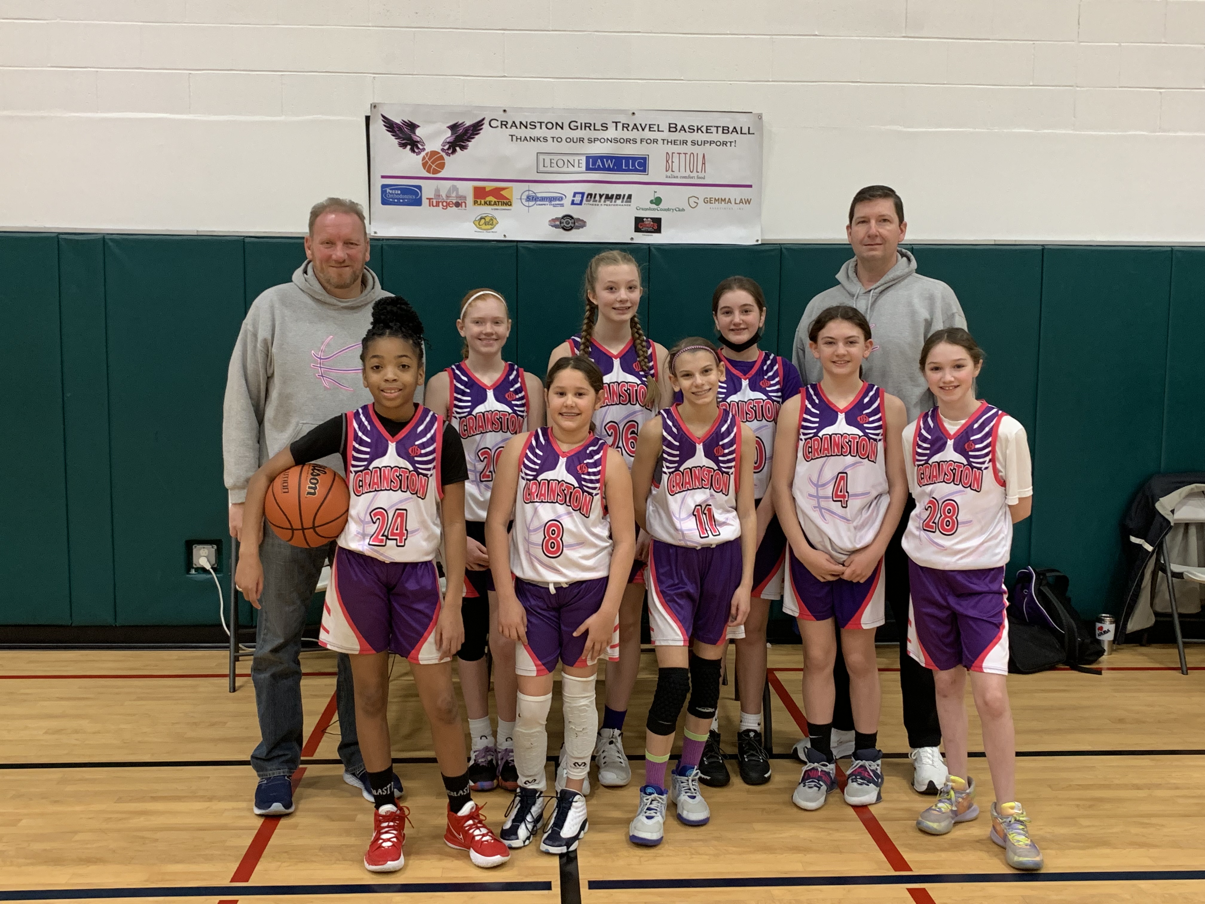 sixth grade cranston girls travel basketball team
